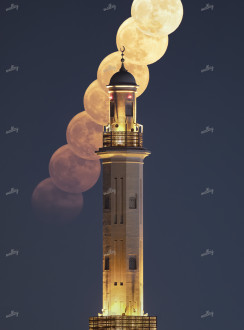 Mosque Moonrise