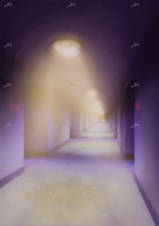 Purple hallway