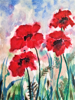 Abstract Poppies