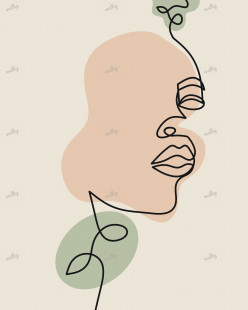 Woman's Face - One-line Art