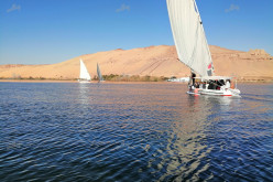 Boats in the Nile River 