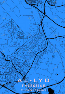 Al-Lyd Palestine Modern City Map Design